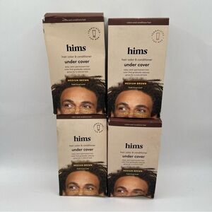 4X HIMS Hair Color & Conditioner Under Cover Medium Brown Semi-permanent